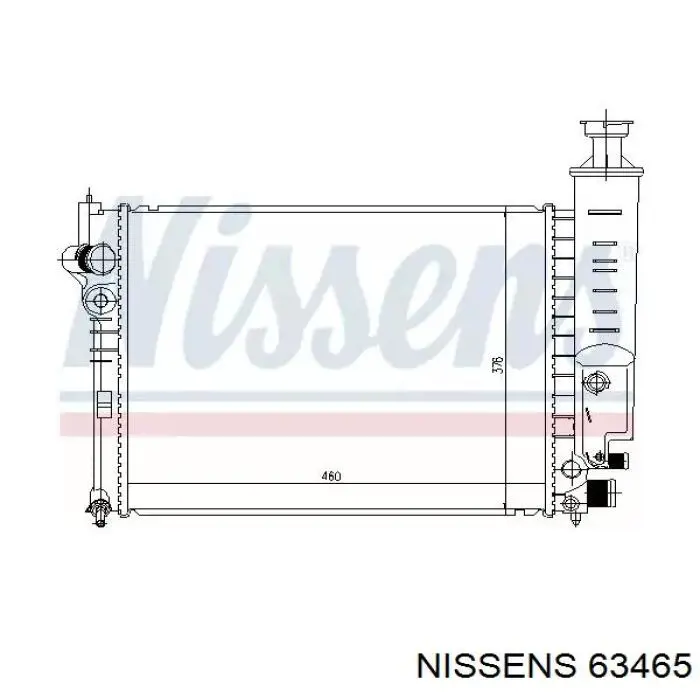 Радиатор 63465 Nissens