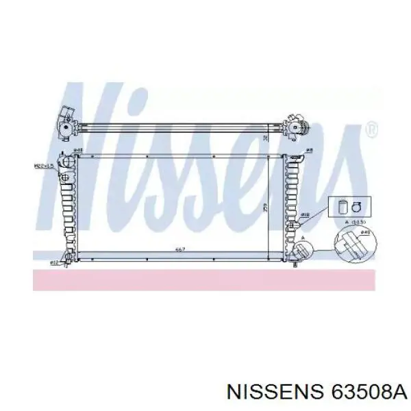 Радиатор 63508A Nissens