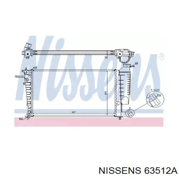 Радиатор 63512A Nissens