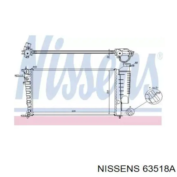 Радиатор 63518A Nissens