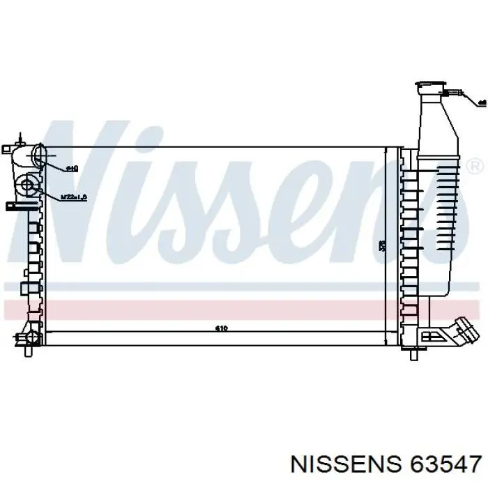 63547 Nissens радиатор