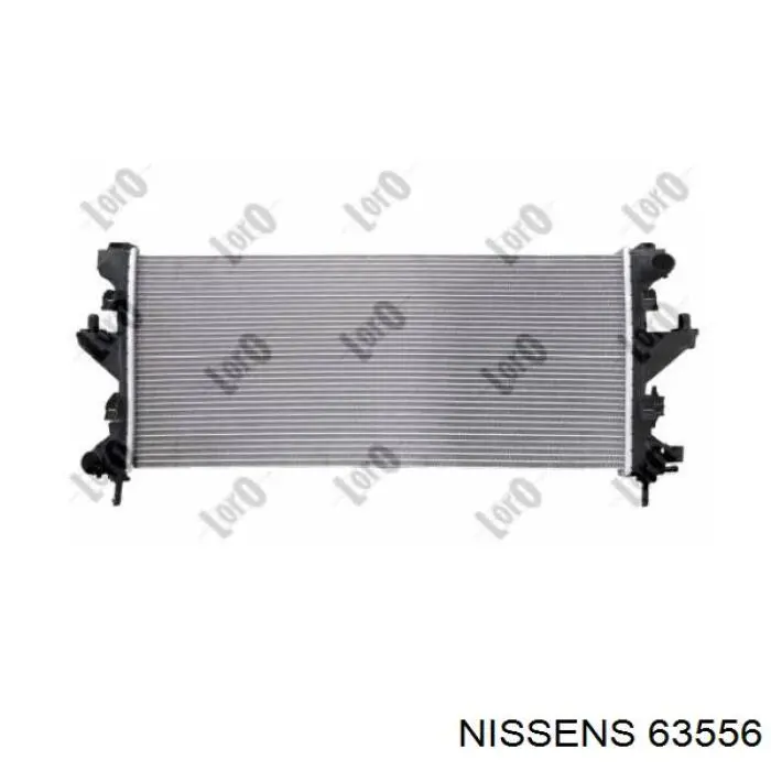Radiador refrigeración del motor 63556 Nissens
