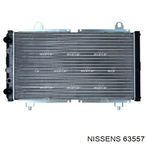 Radiador refrigeración del motor 63557 Nissens