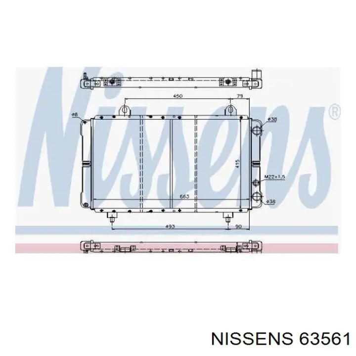 63561 Nissens радиатор