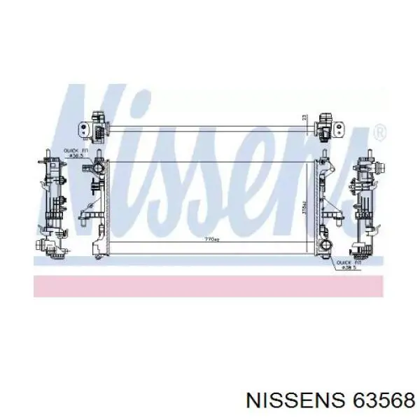 63568 Nissens радиатор