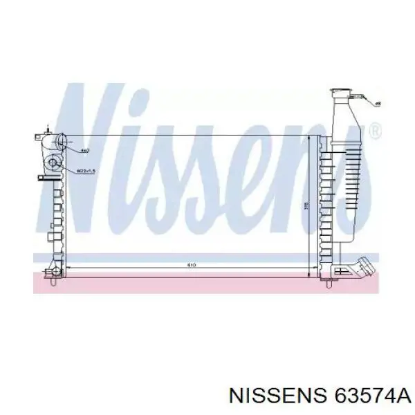 63574A Nissens радиатор