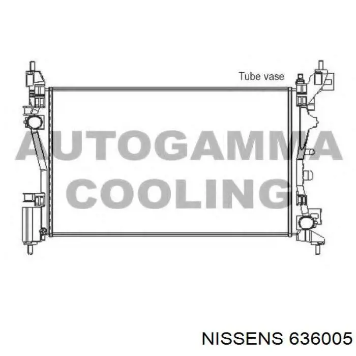 Радиатор 636005 Nissens