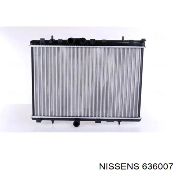 Radiador refrigeración del motor 636007 Nissens