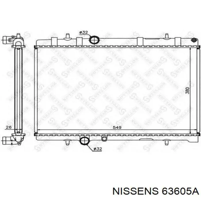 63605A Nissens Радиатор основной