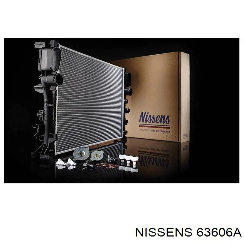Радиатор охлаждения двигателя Nissens 63606A цена, от 83.71 USD