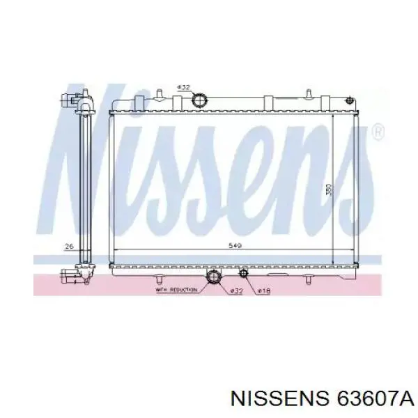 63607A Nissens радиатор