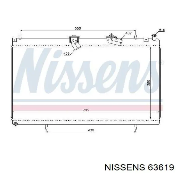 63619 Nissens радиатор