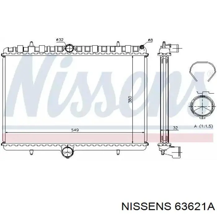 Радиатор 63621A Nissens