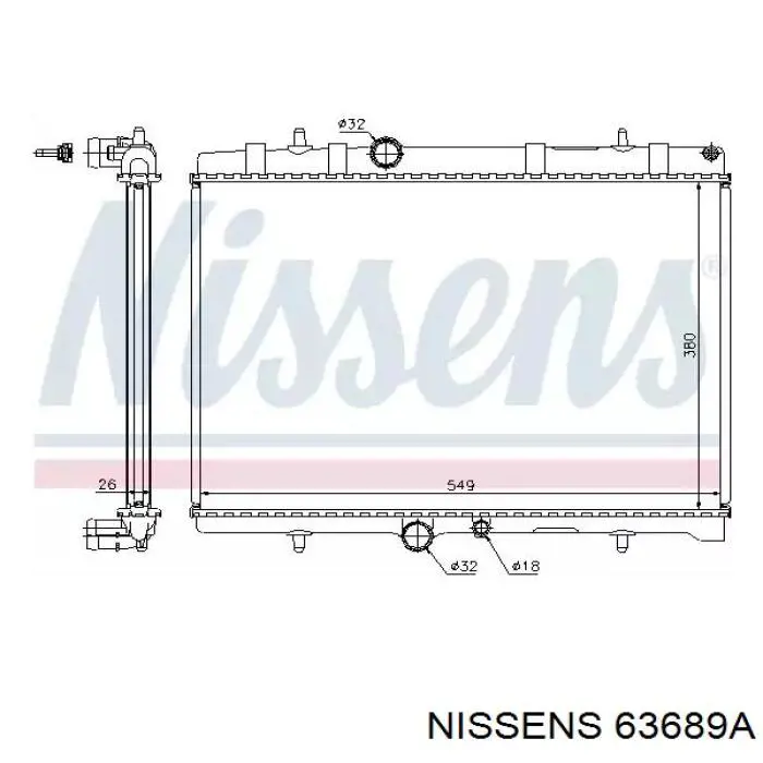 63689A Nissens радиатор