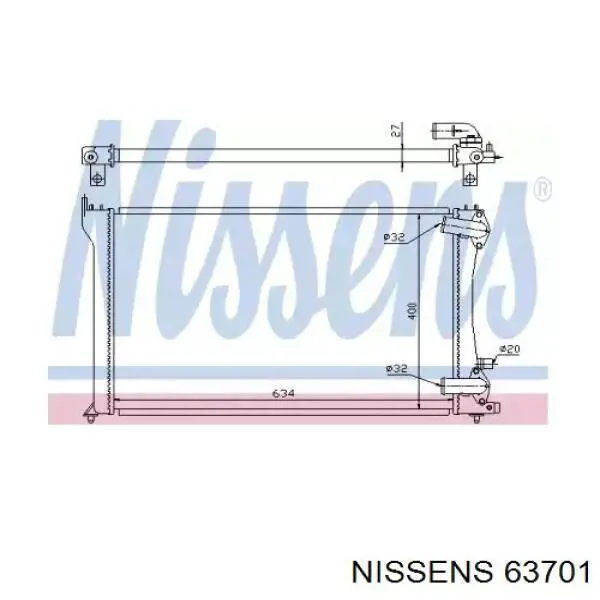 63701 Nissens радиатор