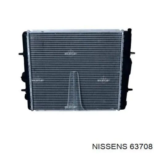 Radiador refrigeración del motor 63708 Nissens