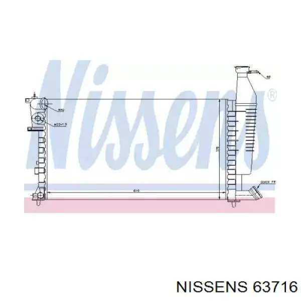 63716 Nissens радиатор