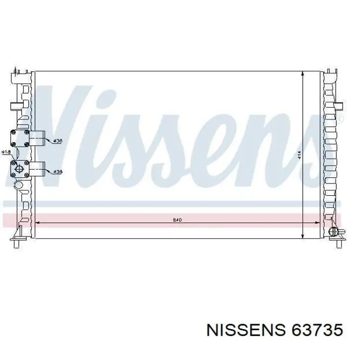63735 Nissens радиатор