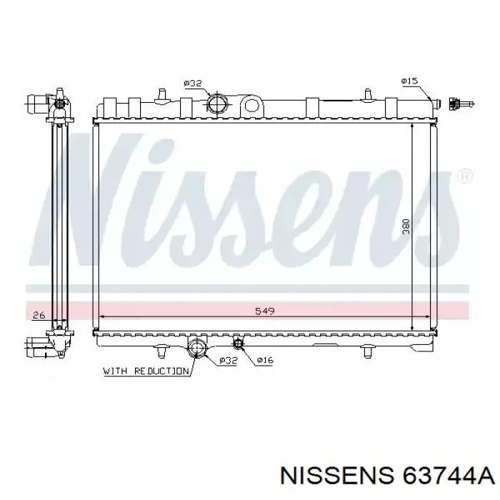 63744A Nissens радиатор