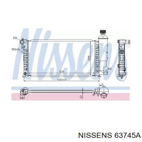 Радиатор 63745A Nissens