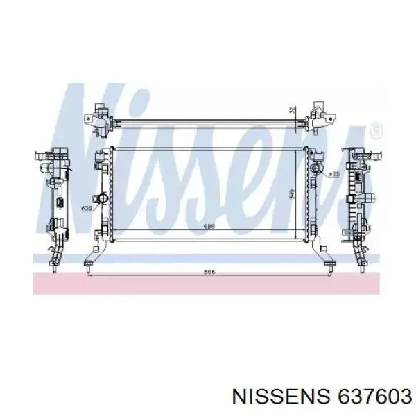 637603 Nissens радиатор