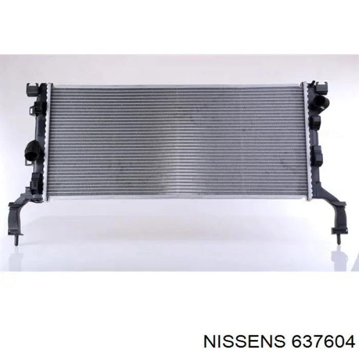 Radiador refrigeración del motor 637604 Nissens