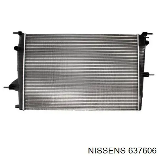 Radiador refrigeración del motor 637606 Nissens