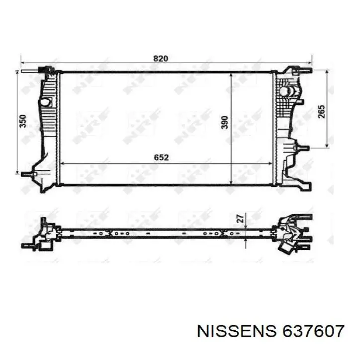 637607 Nissens радиатор