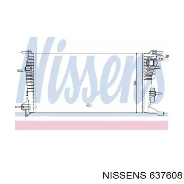 637608 Nissens радиатор