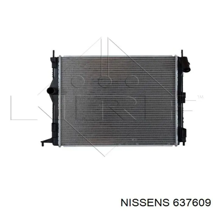 Radiador refrigeración del motor 637609 Nissens