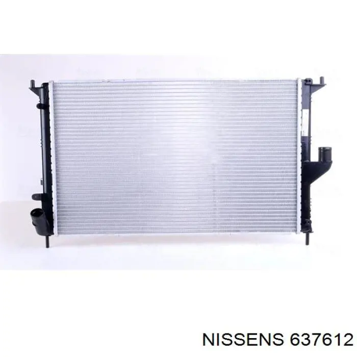 Radiador refrigeración del motor 637612 Nissens