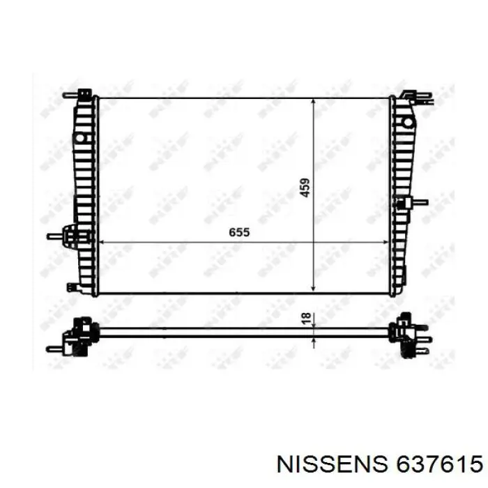 637615 Nissens радиатор