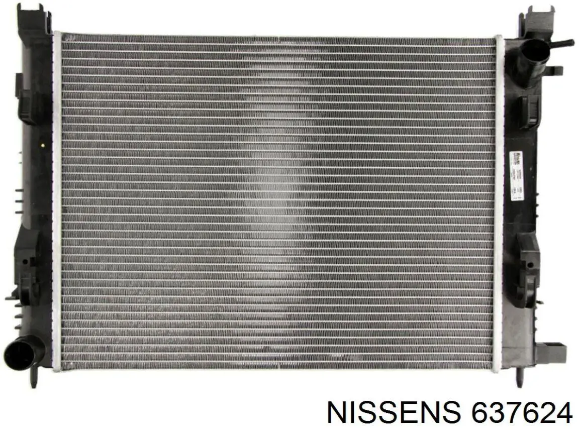 Radiador refrigeración del motor 637624 Nissens