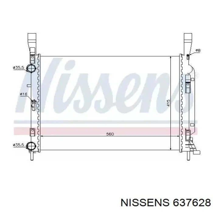 637628 Nissens радиатор