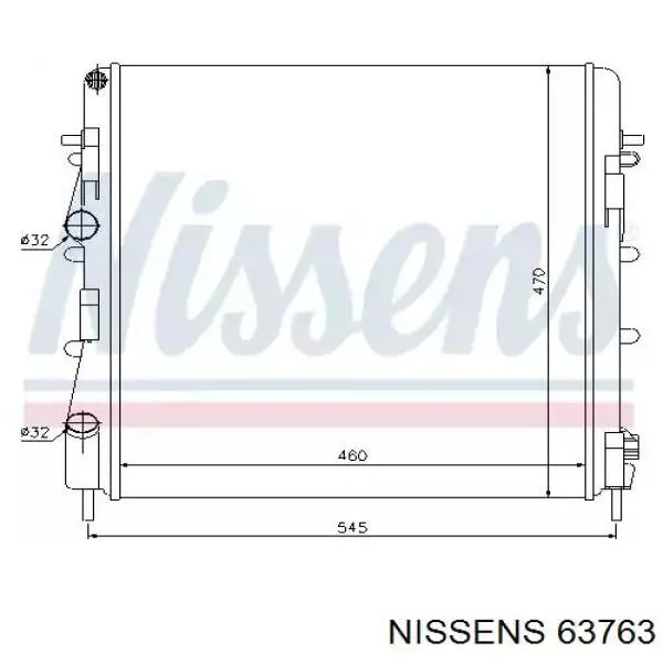 63763 Nissens радиатор