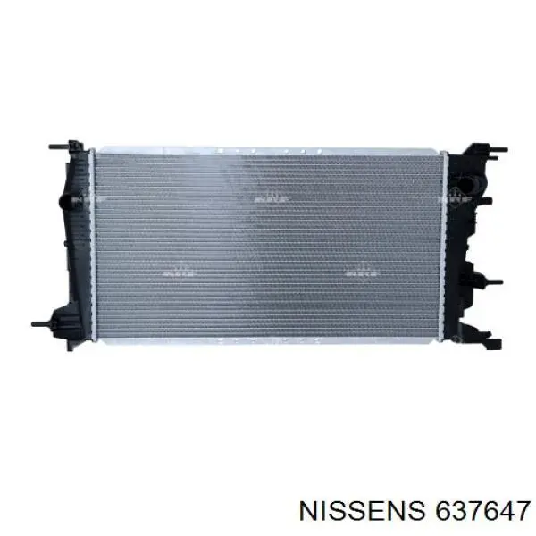 Radiador refrigeración del motor 637647 Nissens