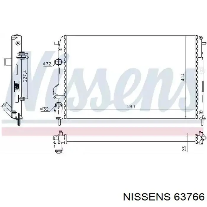 63766 Nissens радиатор