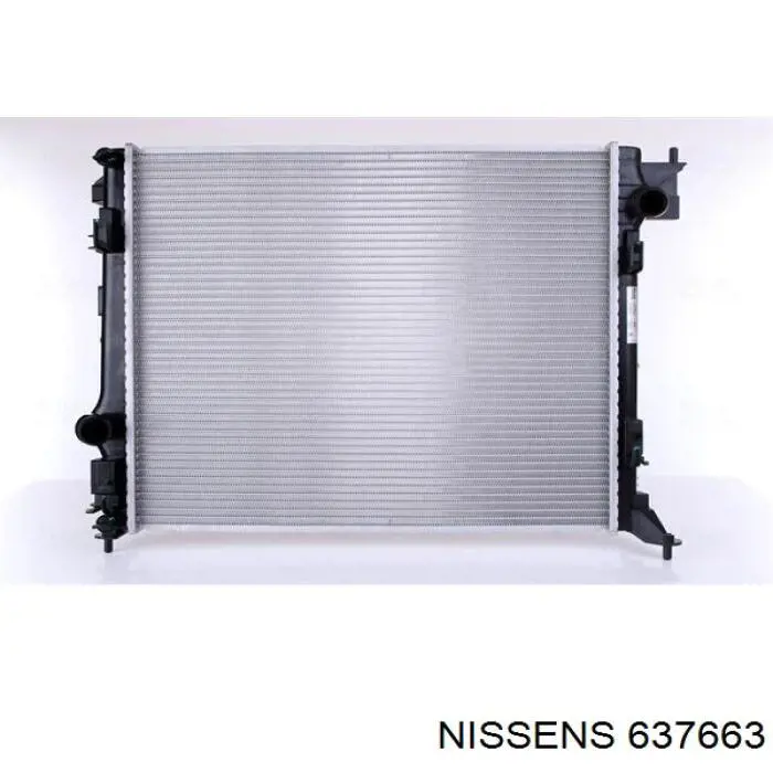 Radiador refrigeración del motor 637663 Nissens