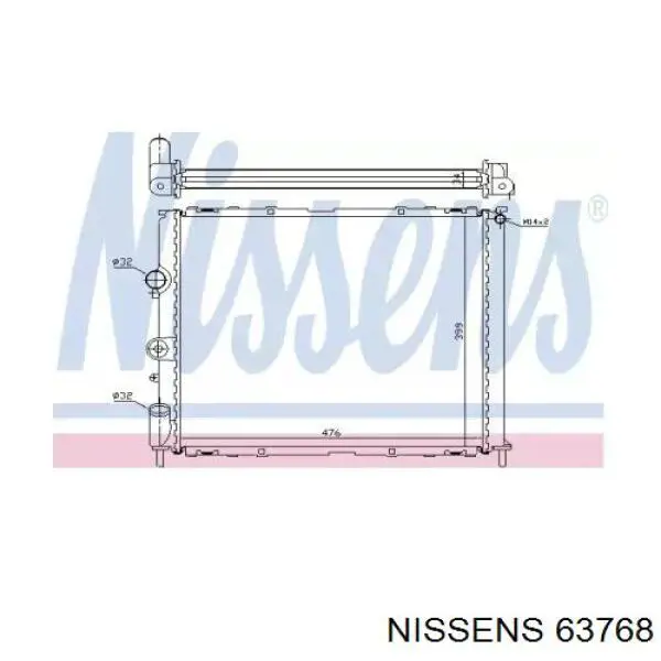 63768 Nissens радиатор