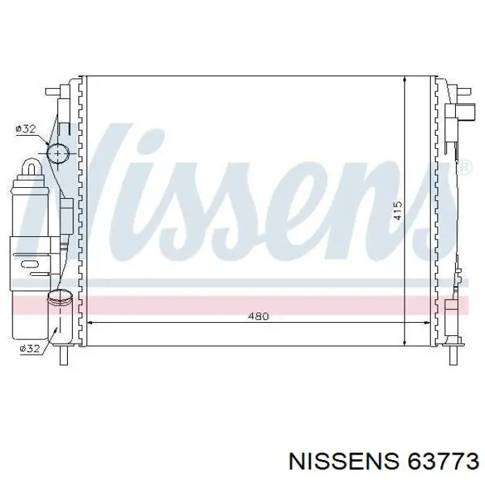 63773 Nissens радиатор