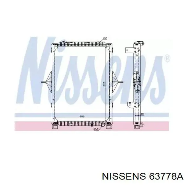 Радиатор 63778A Nissens