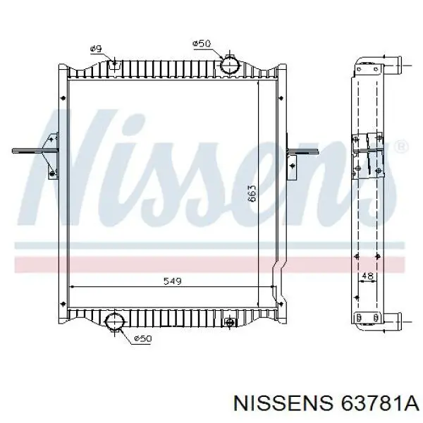 63781A Nissens радиатор