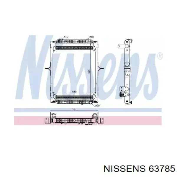 63785 Nissens радиатор