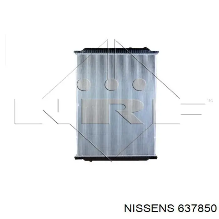 Radiador refrigeración del motor 637850 Nissens