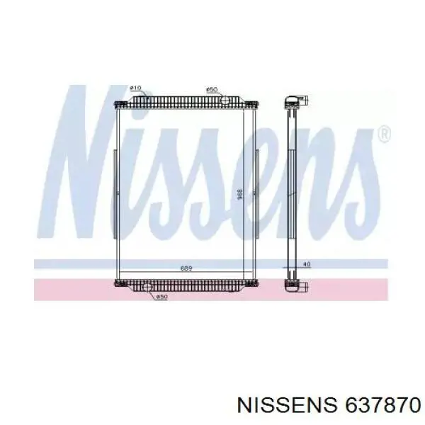 637870 Nissens радиатор