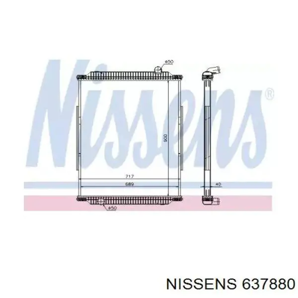 637880 Nissens Радиатор основной