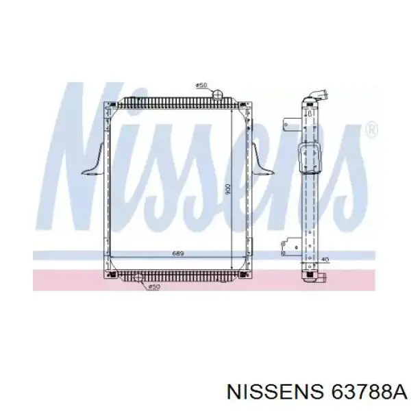 637892 Nissens Радиатор основной