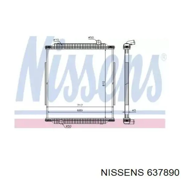 637890 Nissens радиатор