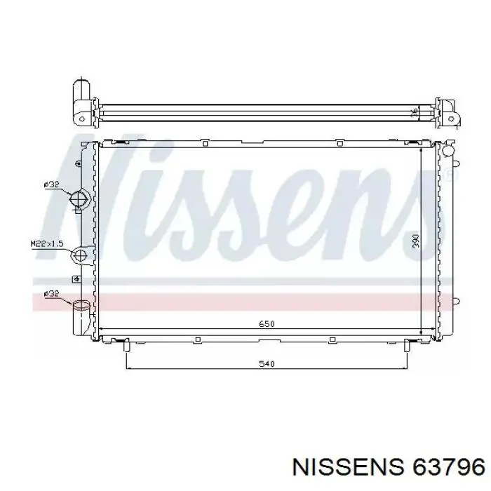 63796 Nissens радиатор