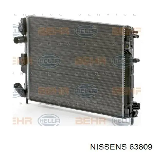 Радиатор охлаждения двигателя Nissens 63809 цена, от 54.84 USD